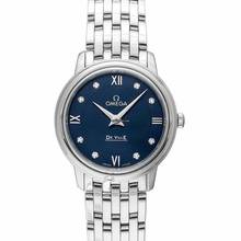 Thumbnail von Omega De Ville Prestige 424.10.27.60.53.001 - De Ville Prestige Quartz 27.4 mm Quartz Blue Dial Diamonds Ladies Wa </h1>