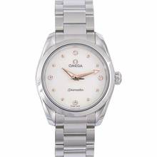 Thumbnail von Omega Seamaster Aqua Terra 220.10.28.60.54.001 - Seamaster Aqua Terra 150M Quartz 28 mm Quartz White Dial Diamonds La </h1>