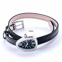 Thumbnail von Bulgari Serpenti 102782 - Serpenti Black Dial Ladies Double Wrap Leather Watch 102782 </h1>