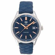 Thumbnail von TAG Heuer Carrera Lady WAR1114.FC6391 - Carrera Quartz Blue Dial with Diamonds Bezel Ladies Watch </h1>