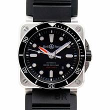 Thumbnail von Bell & Ross BR 03-92 Steel BR0392-D-BL-ST/SRB - Instruments BR 03-92 Diver Men's Watch </h1>