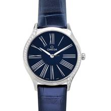 Thumbnail von Omega De Ville Trésor 428.18.36.60.03.001 - De Ville Tresor Quartz 36 mm Quartz Blue Dial Diamonds Ladies Watch </h1>
