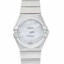 Thumbnail von Omega Constellation Quartz 123.15.27.60.55.001 - Constellation Quartz 27 mm Griffes Quartz White Mother Of Pearl Dial </h1>