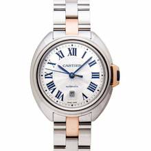 Thumbnail von Cartier Clé de Cartier W2CL0004 - Clé de Cartier 31 mm Automatic Silver Dial Stainless Steel Ladies Watch </h1>