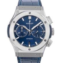 Thumbnail von Hublot Classic Fusion Chronograph 521.NX.7170.LR - Classic Fusion Blue Chronograph Titanium Automatic Blue Dial Men's Watch </h1>