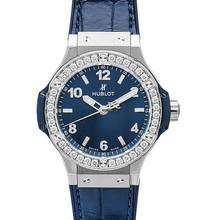Thumbnail von Hublot Big Bang 38 mm 361.SX.7170.LR.1204 - Big Bang Quartz Blue Dial Stainless Steel Ladies Watch </h1>