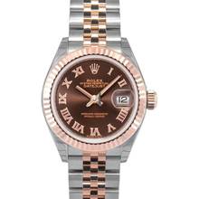 Thumbnail von Rolex Lady-Datejust 279171 - Lady-Datejust 28 Rolesor Rose Fluted / Jubilee / Chocolate Roman </h1>