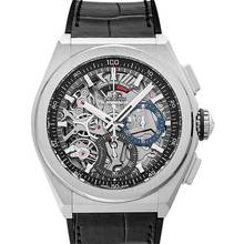 Thumbnail von Zenith Defy El Primero 95.9000.9004/78.R582 - Defy El Primero 21 Titanium / Skeleton / Alligator </h1>