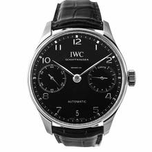 Thumbnail von IWC Portugieser Automatik IW500703 - Portugieser Automatic Black Dial Men's Watch </h1>