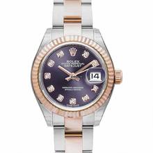 Thumbnail von Rolex Lady-Datejust 279171 G - Lady Datejust 28 Purple Steel/18k Everose gold G 28mm </h1>