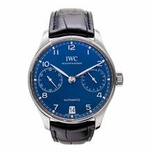 Thumbnail von IWC Portugieser Automatik IW500710 - Portugieser Automatic Blue Dial Men's Watch </h1>