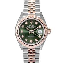 Thumbnail von Rolex Lady-Datejust 279171 G - Lady Datejust Automatic Olive green set with diamonds Dial Stainless Steel and </h1>