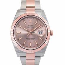 Thumbnail von Rolex Datejust 41 126331 - Datejust 41 Sundust Dial Steel and 18K Everose Gold Men's Watch 126331SNSO </h1>