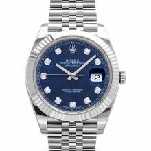 Thumbnail von Rolex Datejust 41 126334 - Datejust 41 Stainless Steel Fluted / Jubilee / Blue Diamond </h1>