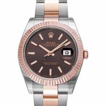 Thumbnail von Rolex Datejust 41 126331 - Datejust 41 Chocolate Dial Steel and 18K Everose Gold Men's Watch 126331CHSO </h1>