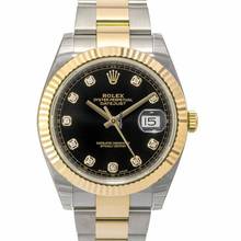 Thumbnail von Rolex Datejust 41 126333 G - Datejust Automatic Black set with diamonds Dial Stainless Steel and Yellow Gold </h1>