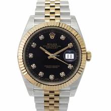 Thumbnail von Rolex Datejust 41 126333 G - Datejust Automatic Black set with diamonds Dial Stainless Steel and Yellow Gold </h1>