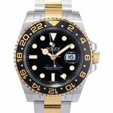 Thumbnail von Rolex GMT-Master II 116713LN - GMT Master II Automatic Black Dial Stainless Steel and Yellow Gold Men's Watch </h1>