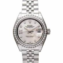 Thumbnail von Rolex Lady-Datejust 279384RBR - Lady Datejust Automatic Silver set with diamonds Dial Stainless Steel and Whit </h1>