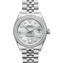 Thumbnail von Rolex Lady-Datejust 279384RBR - Lady Datejust Automatic White Mother of Pearl Dial Stainless Steel and White G </h1>