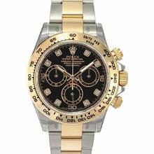 Thumbnail von Rolex Daytona 116503 G - Cosmograph Daytona Black Dial Diamond Indexes Yellow Gold Men's Watch </h1>