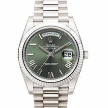 Thumbnail von Rolex Day-Date 40 228239 - Day Date Automatic Green Dial 18k White Gold Men's Watch </h1>