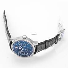 Thumbnail von IWC Portugieser Ewiger Kalender IW503401 - Portugieser Perpetual Calendar Automatic Blue Dial Men's Watch </h1>