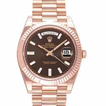 Thumbnail von Rolex Day-Date 40 228235 - Day Date Automatic Brown Dial Everose Gold Men's Watch </h1>