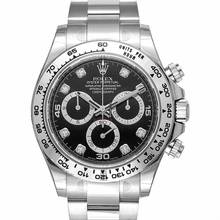 Thumbnail von Rolex Daytona 116509 G - Cosmograph Daytona Automatic Black set with diamonds Dial 18k White Gold Men's </h1>