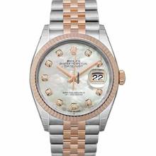 Thumbnail von Rolex Datejust 36 126231-0021 - Datejust 36 Stainless Steel / Everose / Fluted / MOP Diamond / Jubilee </h1>