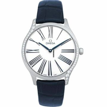  Omega De Ville Trésor 428.18.39.60.04.001 - De Ville Tresor Quartz 39 mm Quartz White Dial Diamonds Ladies Watch </h1> 