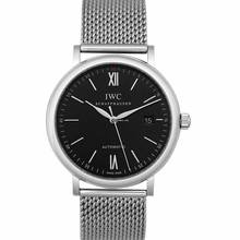 Thumbnail von IWC Portofino Automatic IW356506 - Portofino Automatic Black Dial Men's Watch </h1>