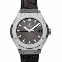 Thumbnail von Hublot Classic Fusion Racing Grey 581.NX.7071.LR - Classic Fusion Quartz Grey Dial Titanium Ladies Watch </h1>