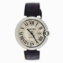 Thumbnail von Cartier Ballon Bleu 42mm Automatic 42mm Steel Watch 2TCW + DIAMONDS </h1>