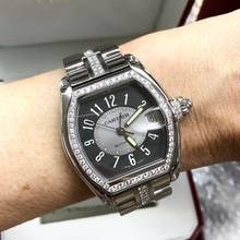 Thumbnail von Cartier Roadster 2510 Automatic Steel Men’s/Unisex Watch DIAMOND Bez </h1>