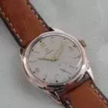 Thumbnail von Omega Herrenuhr massiv 14 Karat Roségold 33 mm Cal 26.5 T </h1>