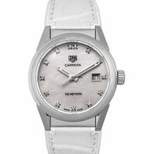 Thumbnail von TAG Heuer Carrera Lady WBG1312.FC6412 - Carrera Quartz Mother Of Pearl Dial with Diamonds Ladies Watch </h1>