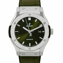 Thumbnail von Hublot Classic Fusion 542.NX.8970.LR - Classic Fusion Green Titanium Automatic Green Dial Men's Watch </h1>