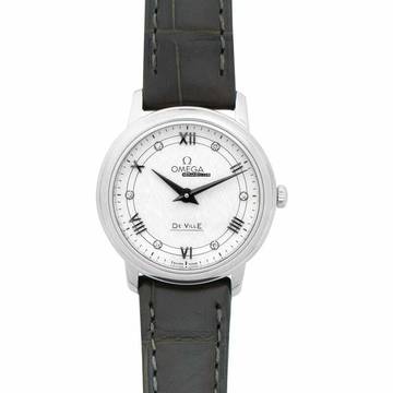  Omega De Ville Prestige 424.13.27.60.52.002 - De Ville Prestige Quartz 27.4 mm Quartz Silver Dial Diamonds Ladies </h1> 