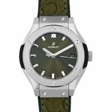 Thumbnail von Hublot Classic Fusion Quartz 581.NX.8970.LR - Classic Fusion Green Titanium Automatic Green Dial Ladies Watch </h1>