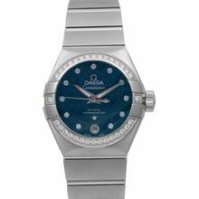 Thumbnail von Omega Constellation Ladies 123.15.27.20.53.001 - Constellation Co-Axial 27 mm Automatic Blue Dial Diamonds Ladies Wat </h1>
