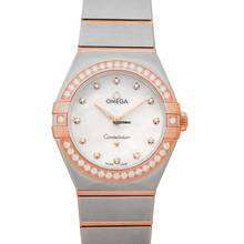 Thumbnail von Omega Constellation Quartz 131.25.28.60.55.001 - Constellation Manhattan Quartz 28 mm Quartz White Dial Diamonds Gold </h1>