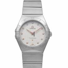 Thumbnail von Omega Constellation Ladies 131.10.28.60.52.001 - Constellation Manhattan Quartz 28 mm Quartz Silver Dial Diamonds Lad </h1>