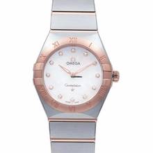 Thumbnail von Omega Constellation 131.20.28.60.55.001 - Constellation Manhattan Quartz 28 mm Quartz White Dial Diamonds Gold </h1>