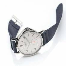 Thumbnail von NOMOS Ahoi 550 - Ahoi White Silver-plated Dial Black Textile Strap Automatic Men's Watch/40MM </h1>