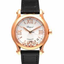 Thumbnail von Chopard Happy Sport 274808-5008 - Happy Diamonds Automatic White Dial Rose Gold Ladies Watch </h1>
