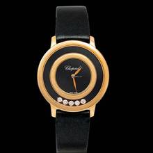 Thumbnail von Chopard Happy Diamonds 209429-5102 - Happy Diamonds Quartz Black dial Dial Rose Gold Ladies Watch </h1>