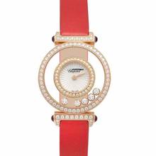 Thumbnail von Chopard Happy Diamonds 204780-5301 - Happy Diamonds Silver Guilloché Dial Ladies Watch </h1>
