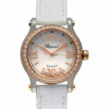 Thumbnail von Chopard Happy Sport 278573-6020 - Happy Sport Automatic White Dial Stainless Steel Ladies Watch </h1>