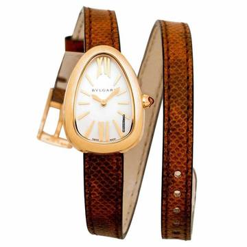  Bulgari Serpenti 102919 - Serpenti Quartz White Mother of Pearl Dial Ladies Watch </h1> 